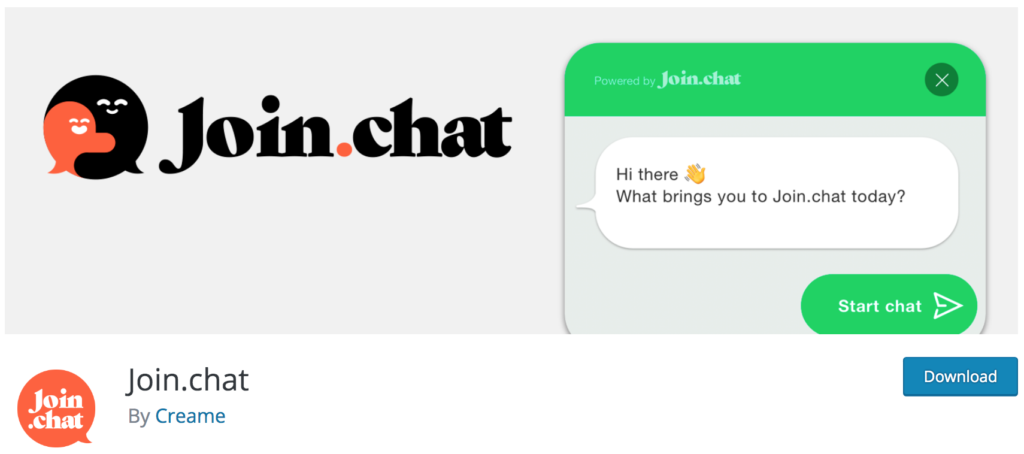 ปลั๊กอิน WhatsApp ที่ดีที่สุด - Joinchat