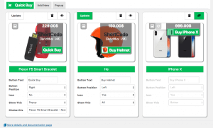 Configuración de compra rápida