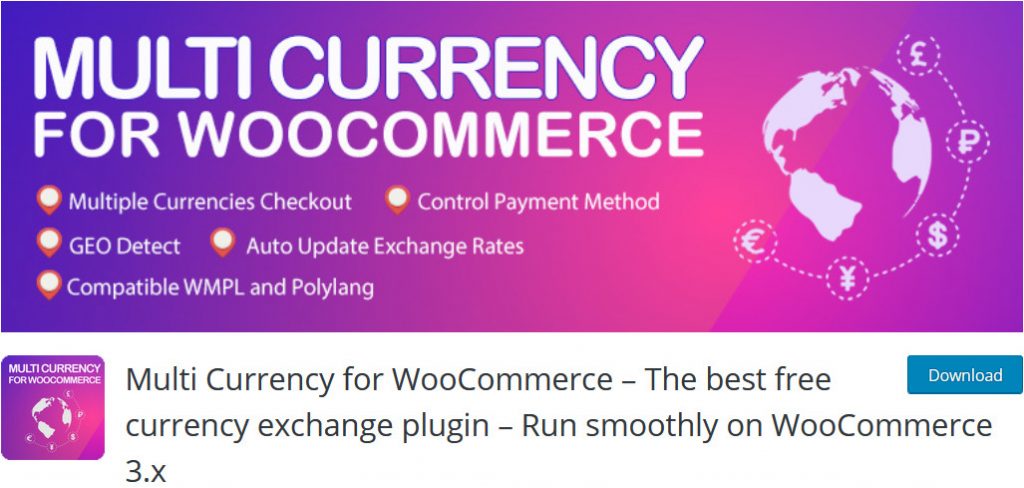 Conmutador de divisas de WooCommerce - multidivisa para WooCommerce