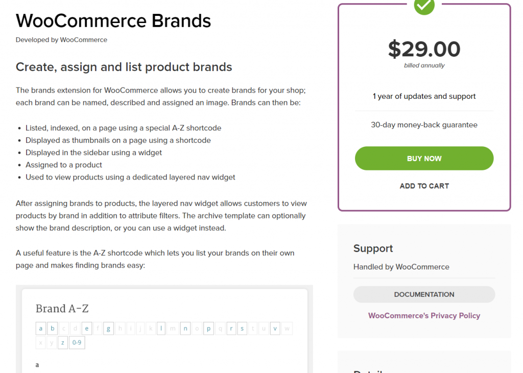 wooCommerce 브랜드 플러그인 - WooCommerce 브랜드