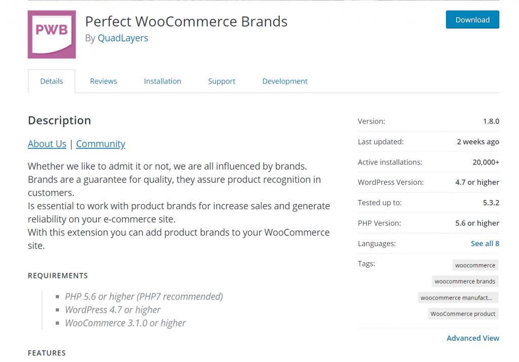 woocommerce 品牌插件 - 完美的 woocommerce 品牌