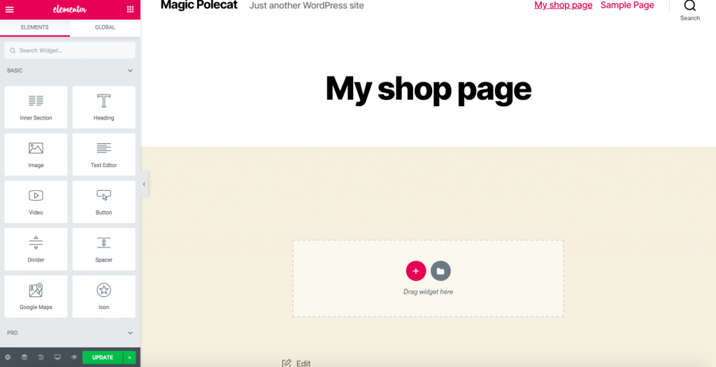 Personalizza la pagina del negozio WooCommerce con un generatore di pagine