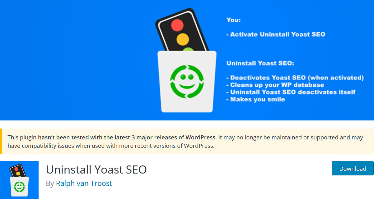 eliminar yoast seo de la base de datos - desinstalar yoast SEO