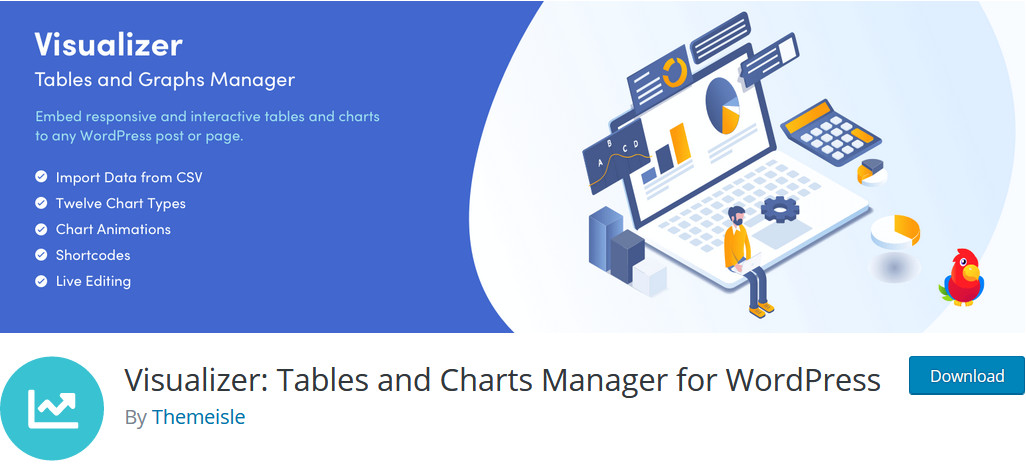 embed google sheets di wordpress - visualizer