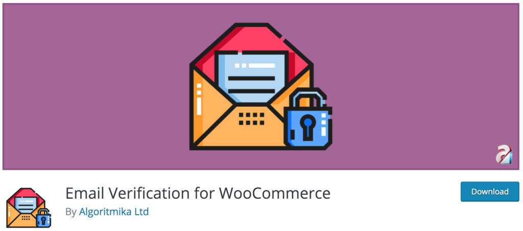 WooCommerce 플러그인에 대한 이메일 확인