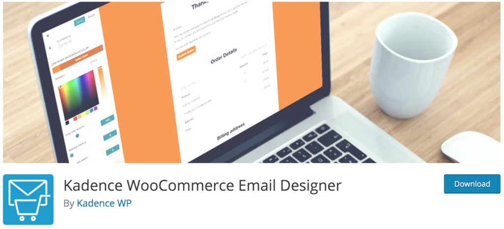 Kadence WooCommerce 電子郵件設計器插件