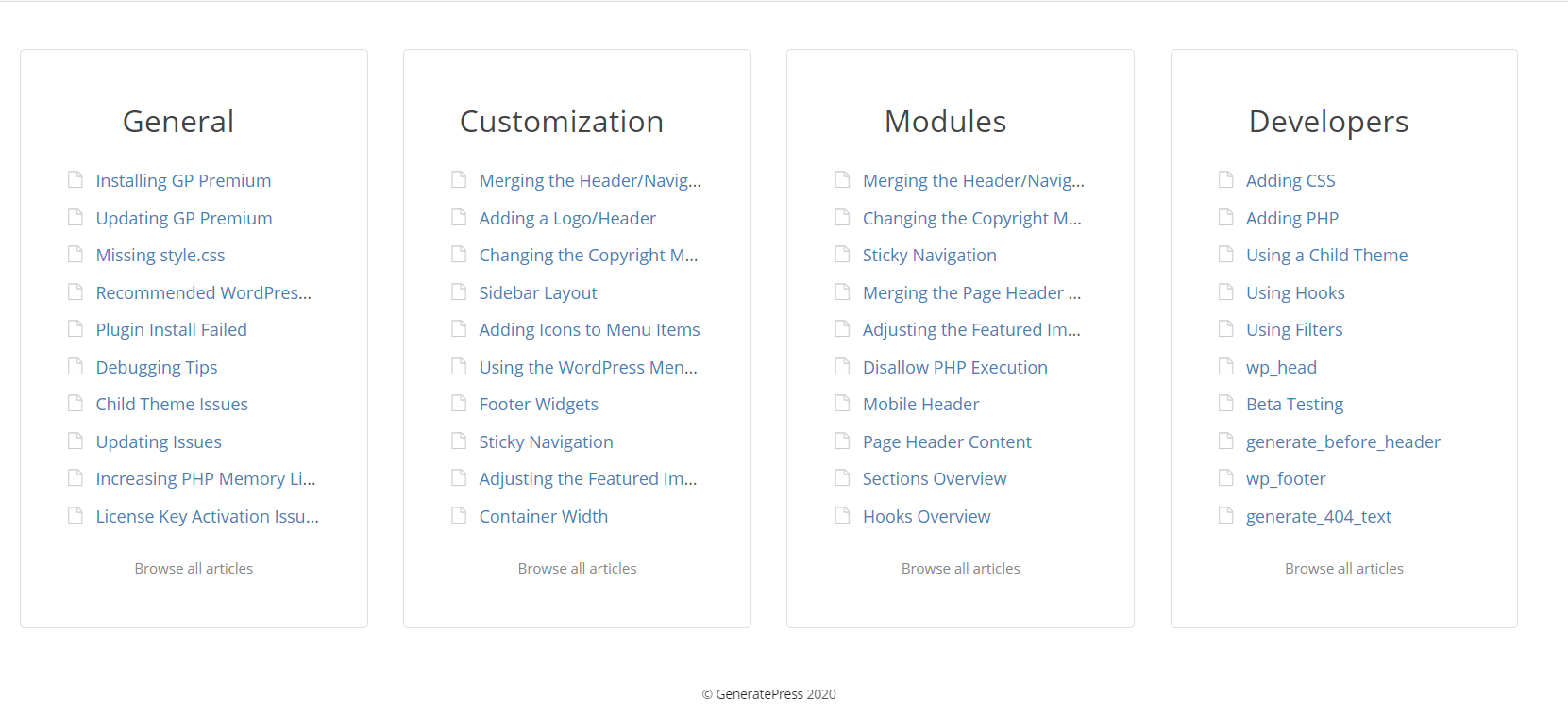 GeneratePress Review - Dokumentation