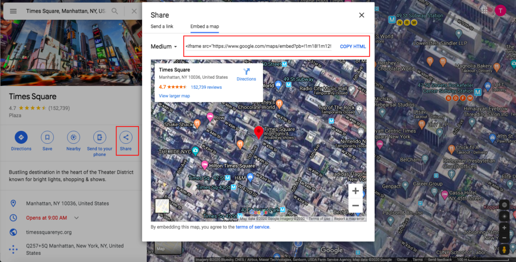 Integra Google Maps con WordPress - codice HTML