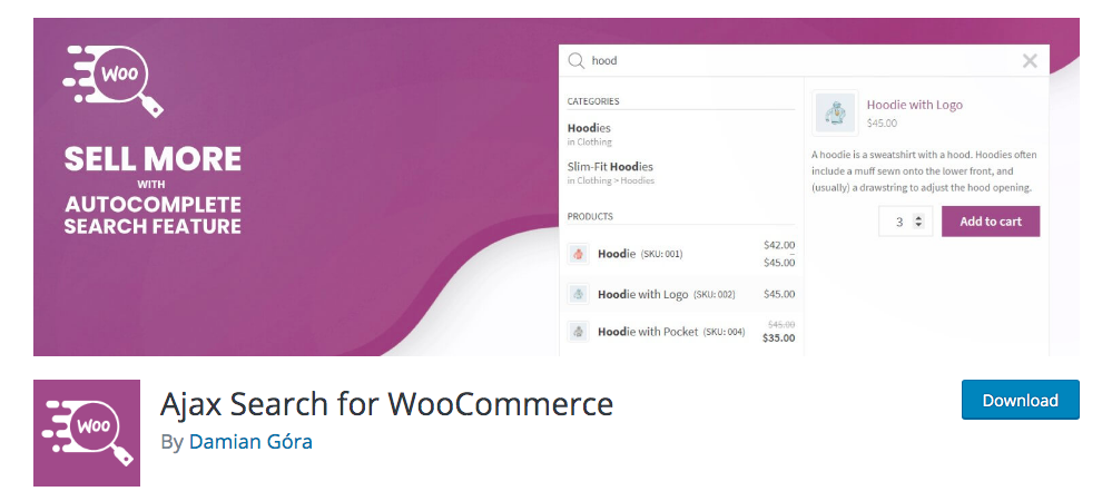 Los mejores complementos de búsqueda de productos de WooCommerce - Búsqueda AJAX