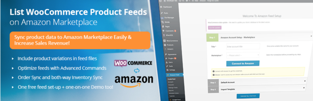 Integrieren Sie WooCommerce mit Amazon - WC-Produkte zu Amazon Marketplaces