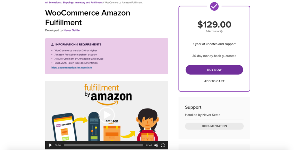 Integrieren Sie WooCommerce mit Amazon - WC Amazon Fulfillment