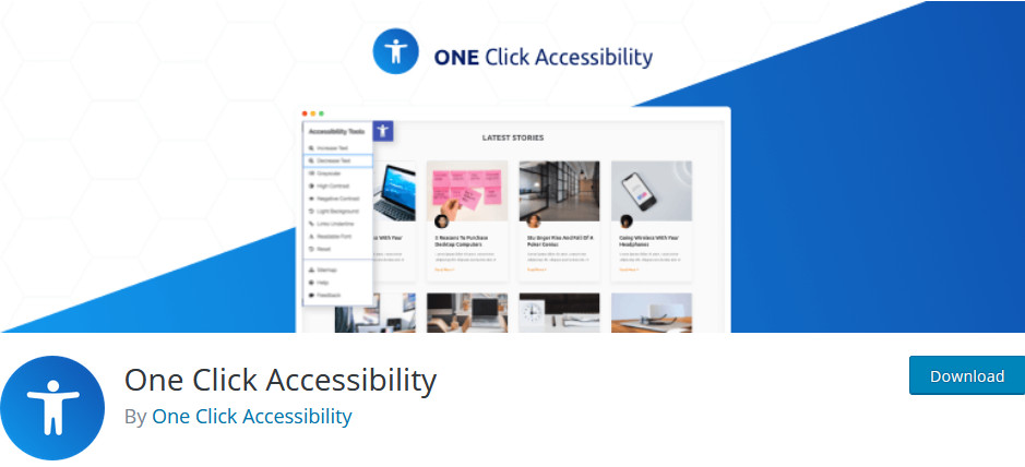 ワードプレスに最適なアクセシビリティプラグイン-ワンクリックアクセシビリティ