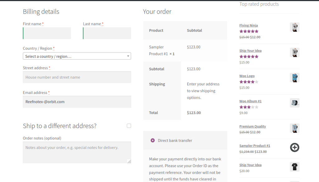 Rimuovi i campi di checkout di woocommerce