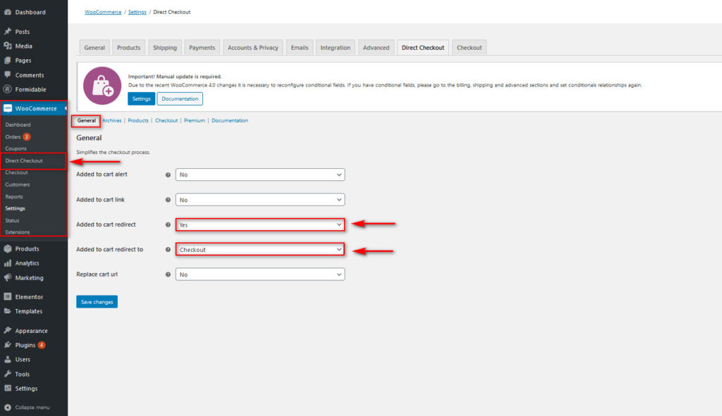 optimiser le paiement woocommerce - bouton de paiement rapide