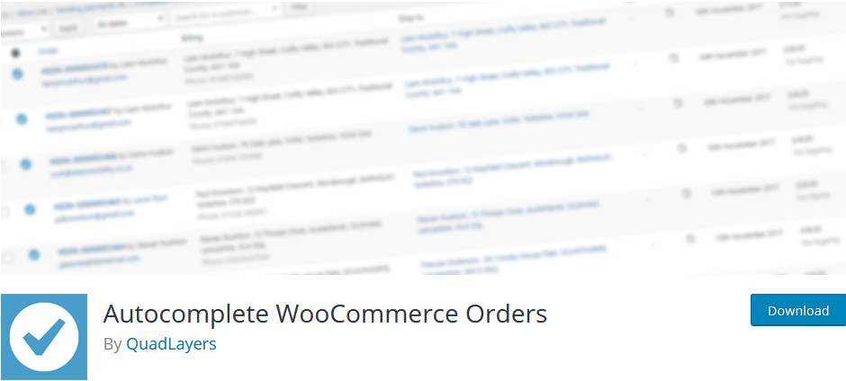 Plugins zum automatischen Vervollständigen von WooCommerce-Bestellungen - WooCommerce-Bestellungen automatisch vervollständigen