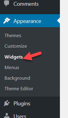 todos os widgets do wordpress