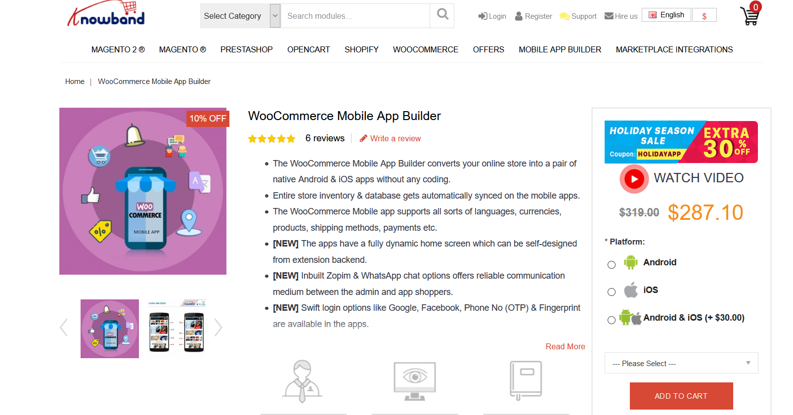 ตัวสร้างแอพ WooCommerce ที่ดีที่สุด - ตัวสร้างแอพมือถือ