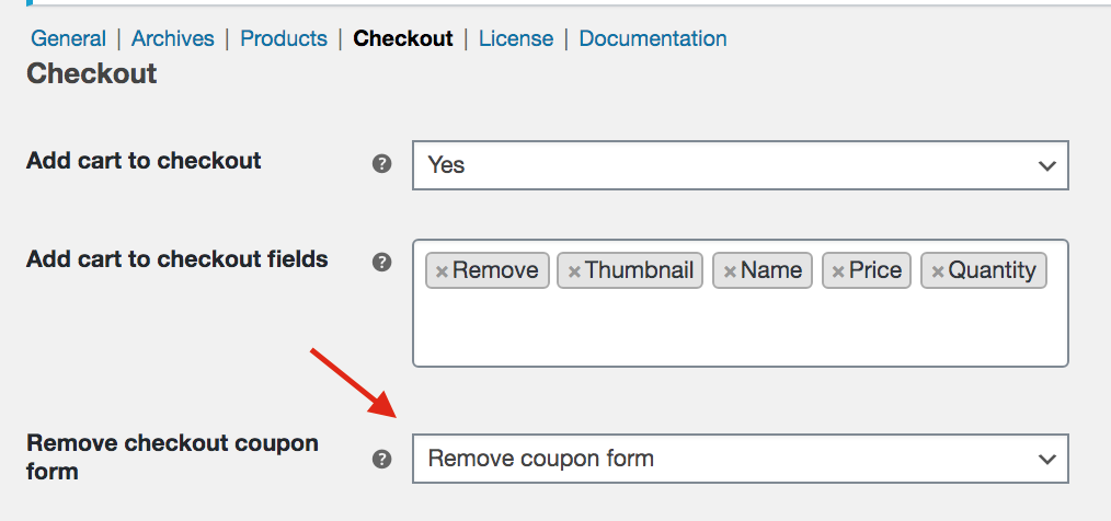 Entfernen Sie das Gutscheinformular mit Direct Checkout