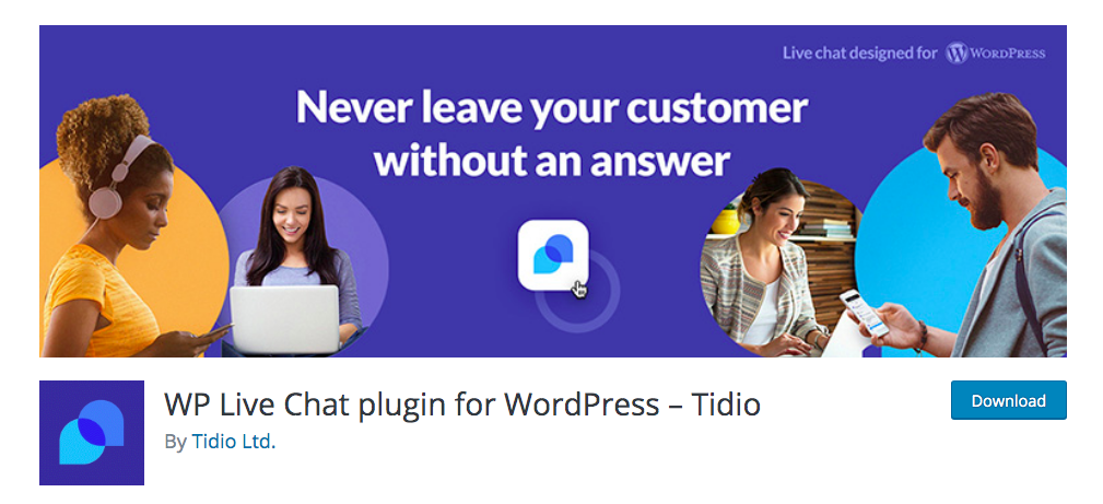 最高のwoocommerce無料ライブチャット-tidio