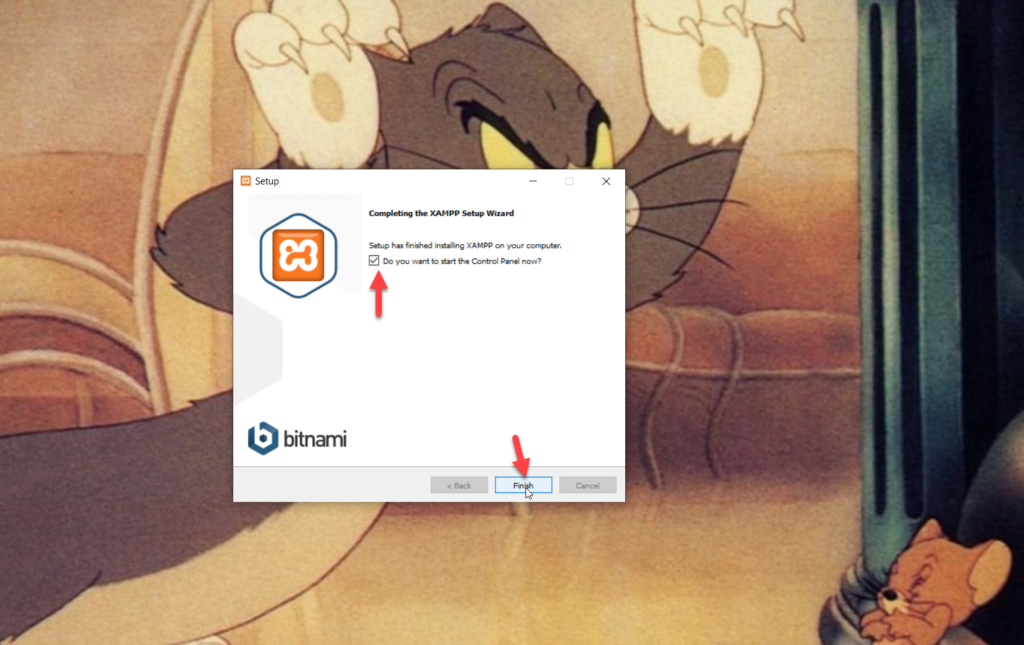 painel de controle xampp