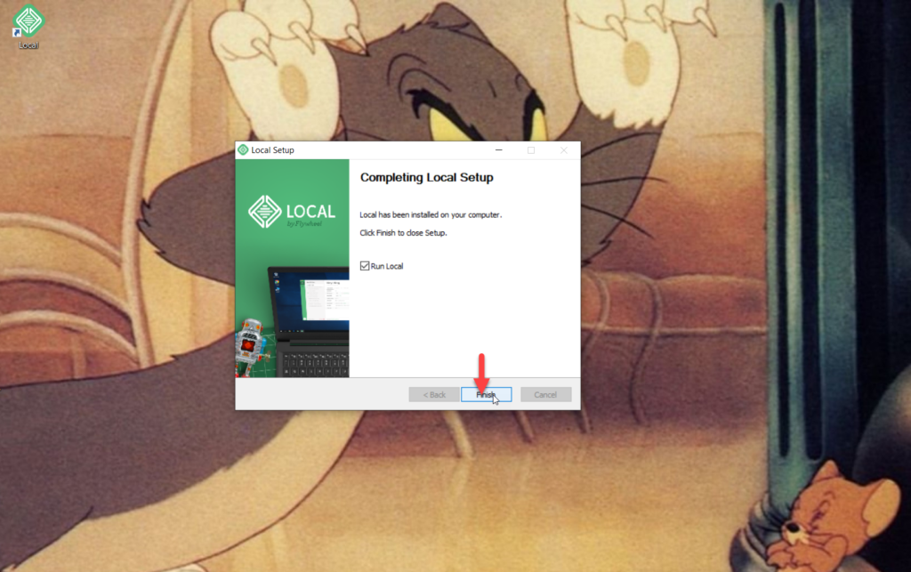 instalar wordpress localmente - finalizar la configuración local