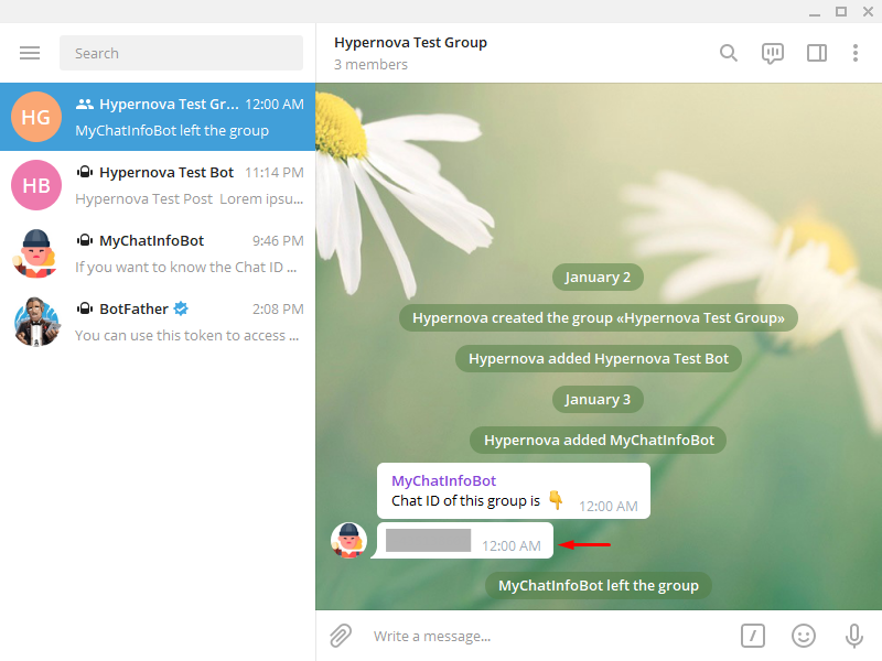 Ajouter Telegram à WordPress - Obtenir un ID de chat de groupe