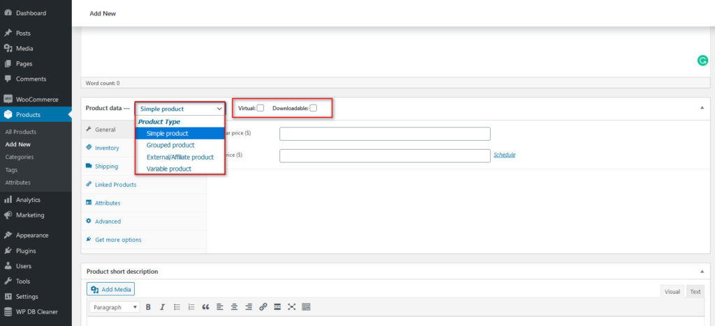 วิธีตั้งค่า woocommerce - รายละเอียดผลิตภัณฑ์ 2