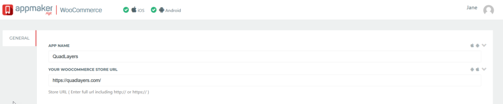 创建一个 woocommerce 移动应用程序 - quadlayers 应用程序