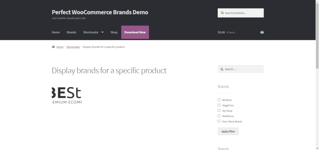 จัดระเบียบผลิตภัณฑ์ WooCommerce ตามแบรนด์ - แสดงแบรนด์สำหรับผลิตภัณฑ์เฉพาะ