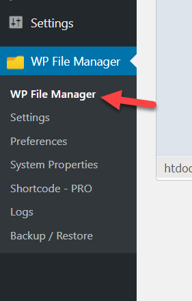 wp Dateimanager-Plugin