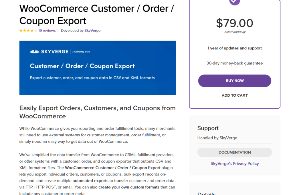 plugin per esportare ordini woocommerce - esportazione cliente woocommerce