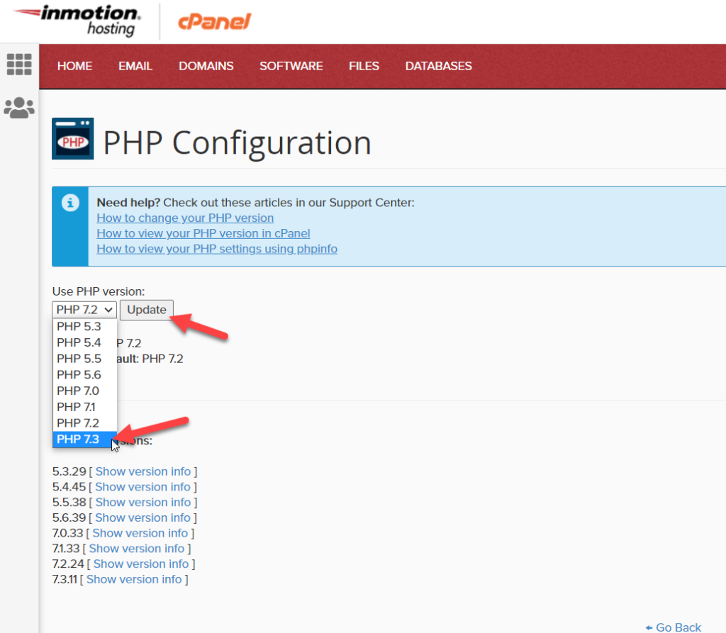 corregir el enlace que siguió ha caducado error en wordpress - actualizar php