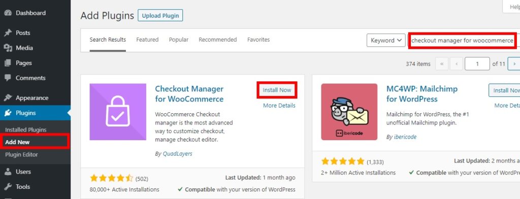 installa ora dashboard installa manualmente il plug-in wordpress