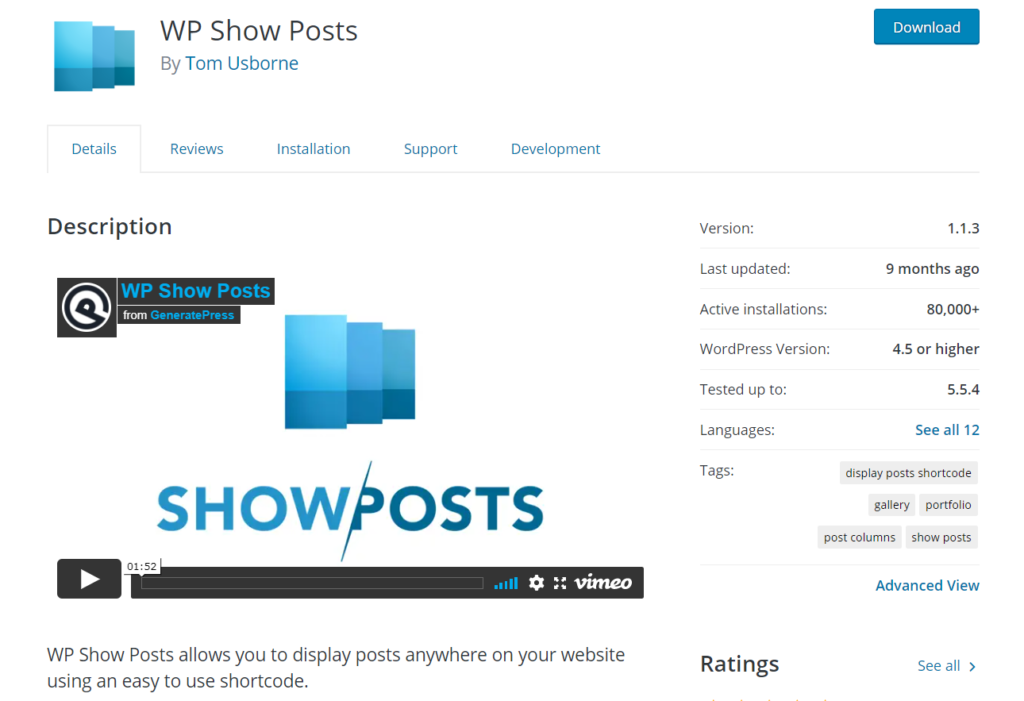 plugin wp tampilkan posting