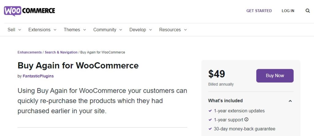 купить снова для повторных заказов woocommerce в woocommerce