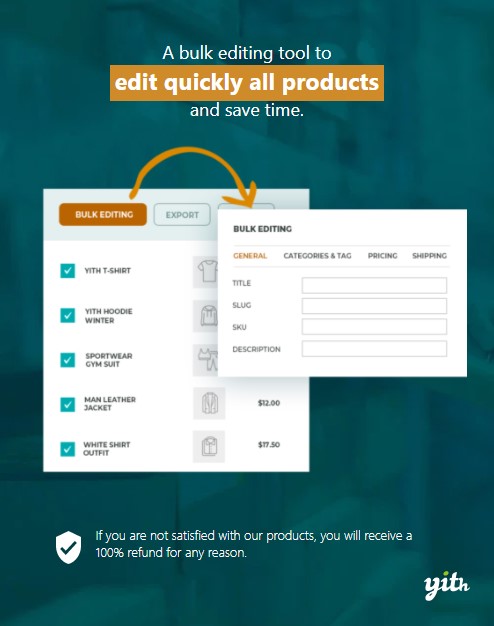 YITH WooCommerce 대량 상품 편집