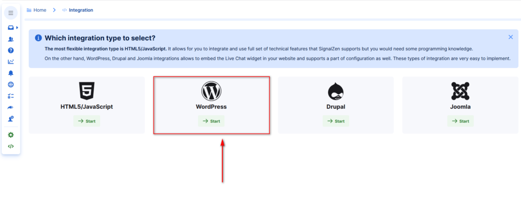 signalzen 리뷰 - WordPress 선택 인터페이스