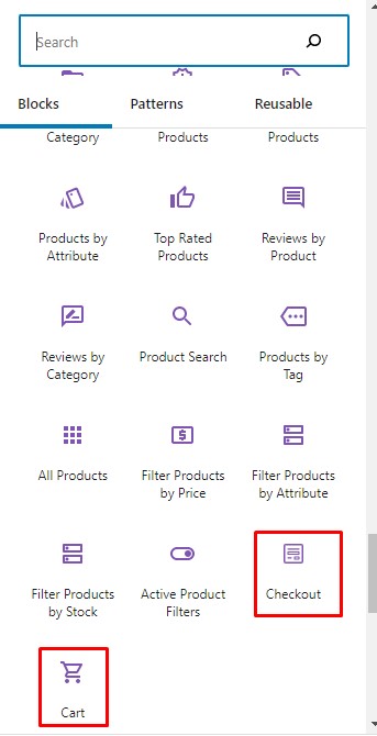 WooCommerce 차단 플러그인에서 제공하는 차단