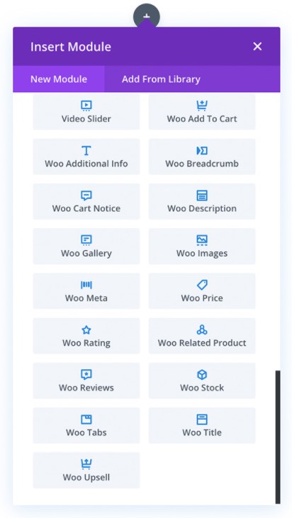 Divi WooCommerce 모듈