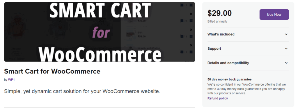 woocommerce 迷你购物车插件 - WooCommerce wp1 的智能购物车