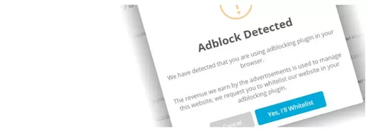 إشعار Adblock بسيط