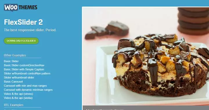 플렉스 슬라이더 WooThemes