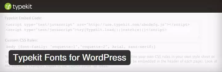 Czcionki Typekit dla WordPress