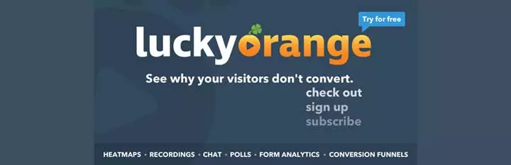 Plugin Lucky Orange per la mappa di calore di WordPress