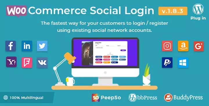 Conectare socială WooCommerce