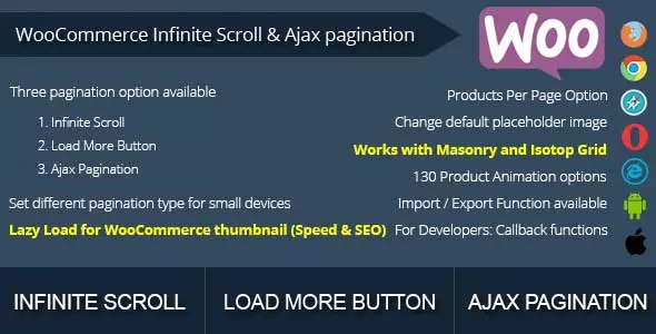 WooCommerce InfiniteScrollとAjaxページ付け