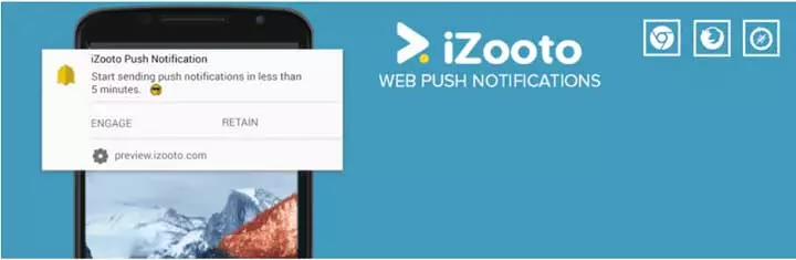 Outil gratuit de notification push Web