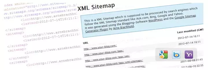 谷歌 XML 站点地图