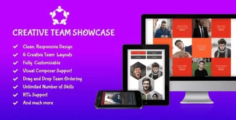 Wtyczka Creative Team Showcase Plugin pomaga przedstawić swój zespół w nieco bardziej kreatywny i profesjonalny sposób. Zawiera 6 różnych układów z wieloma opcjami dla każdego układu. Ta zespołowa wtyczka WordPress jest w pełni konfigurowalna za pomocą czystego i zoptymalizowanego kodu. Kluczowe funkcje obejmują przeciąganie i upuszczanie członków zespołu, którzy zamawiają w pełni konfigurowalną opcję dla wszystkich kolorów i rozmiarów czcionek. Jest dostępny w 6 różnych układach z wieloma opcjami. Możesz również uzyskać szczegółową dokumentację z czystym i zoptymalizowanym kodem. Wtyczka Creative Team Showcase kosztuje 25 USD przy standardowej licencji Envato.