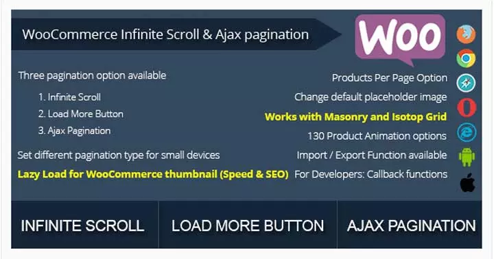 WooCommerce InfiniteScrollとAjax